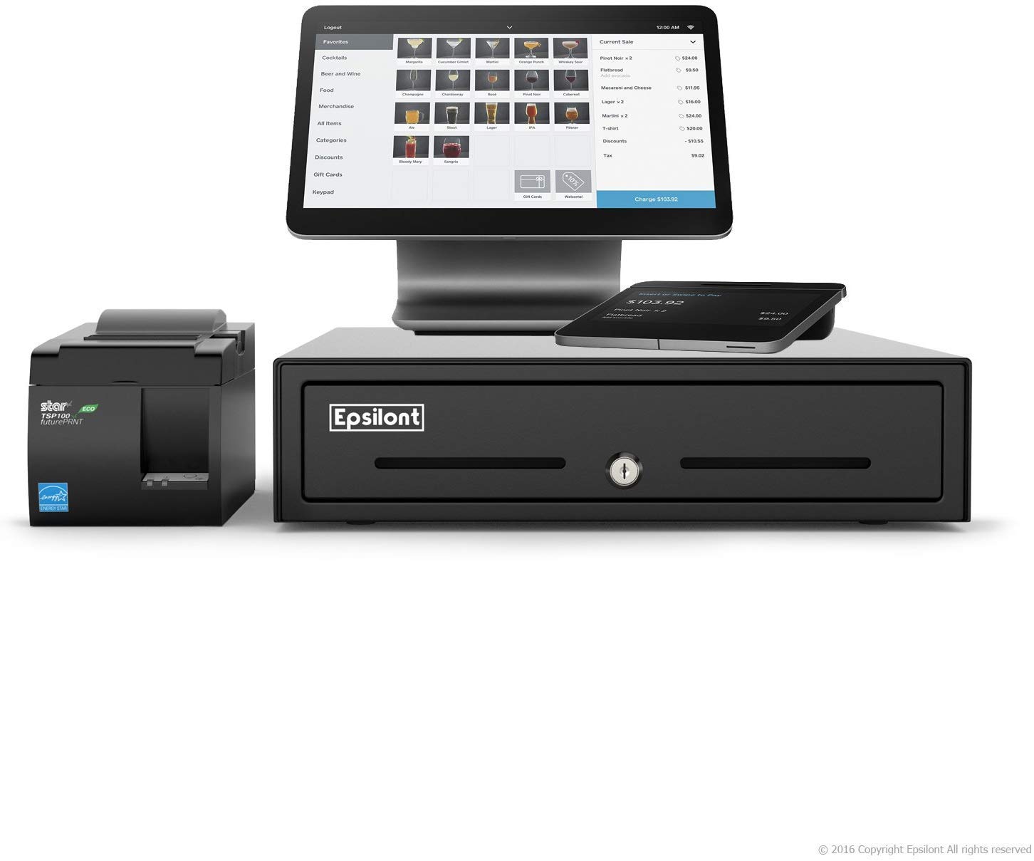 square register receipt printer