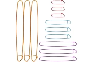 Gadpiparty 12pcs Stitch Holders for Knitting, for Knitting and Crochet Includes 4 Sizes for Sweaters Scarves Blankets Multipu