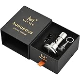 MUVNA Force Espresso Tamper 53.3mm in Gift Box, All Stainless Steel, Silver | Sound Feedback, Springs Calibrated, Consistent Pressure, Easier Tamping &amp; Better Extraction, Fits 54mm Portafilters