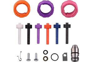 Ciuouient Speedometer Gear Kit (17 18 19 20 21 22 Teeth Speedometer Driven Gear, 7 8 10 Teeth Speedometer Drive Gear and Bullet) Compatible with GM Powerglide Turbo Th350