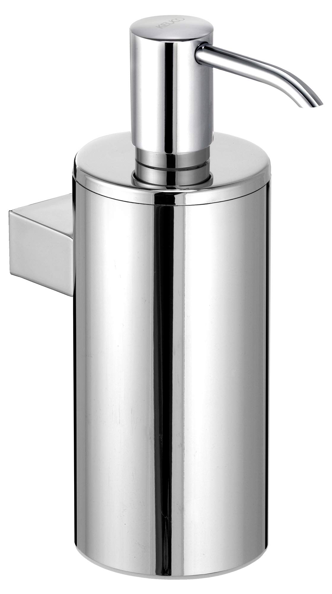 Keuco Plan 14953 Lotion Dispenser for Wall Installation with Pump and Plastic Insert Chrome-Plated