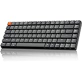 Keychron K3 Version 2, 84 Keys Ultra-Slim Wireless Bluetooth/USB Wired Mechanical Keyboard with White LED Backlit, Low-Profile Keychron Mechanical Brown Switch Compatible with Mac Windows