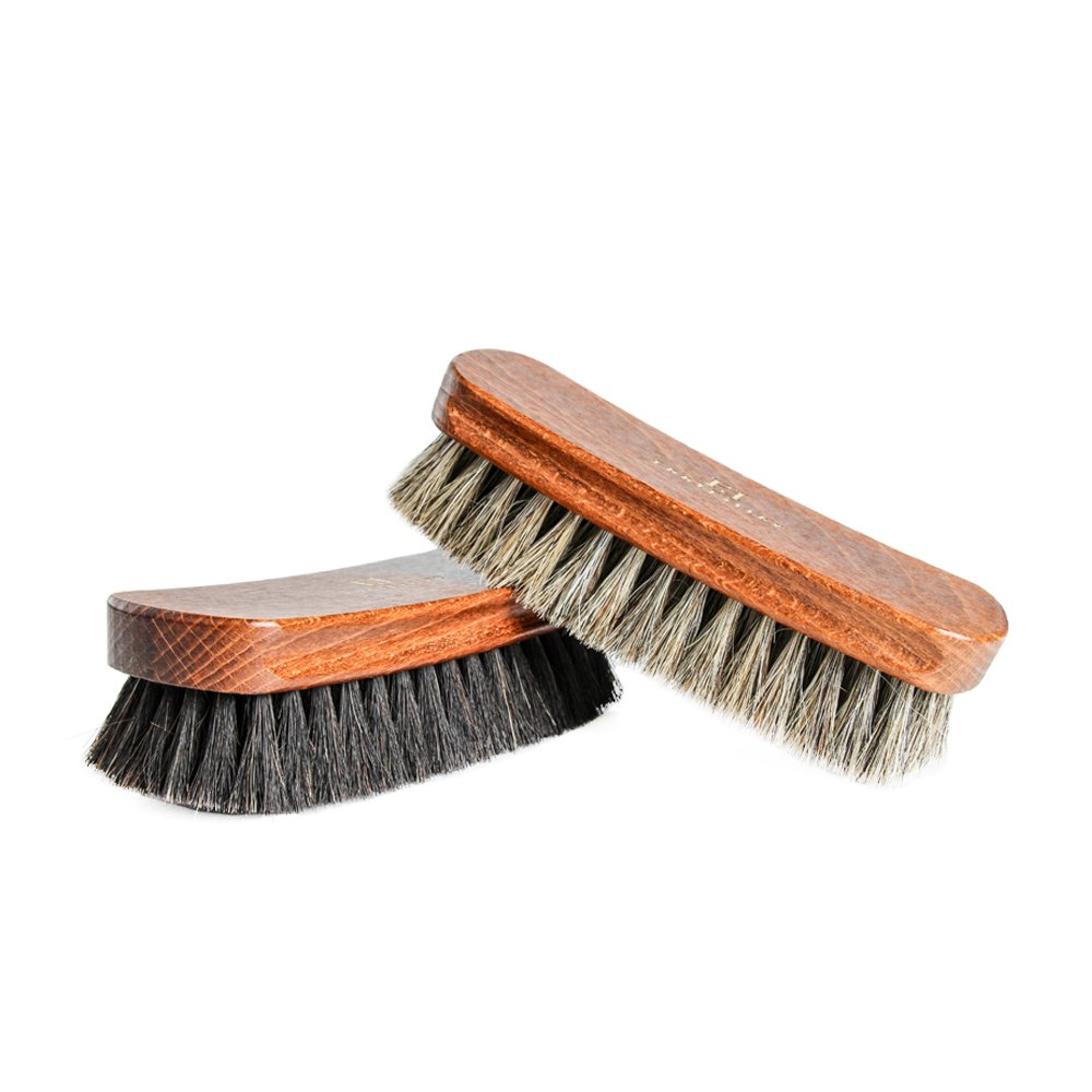 FootFitter Signature Regular Shoe Shine Brush, 2 Brush Set