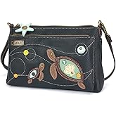 CHALA RFID Protected Vegan Leather Deluxe Crossbody Bag with Adjustable Straps