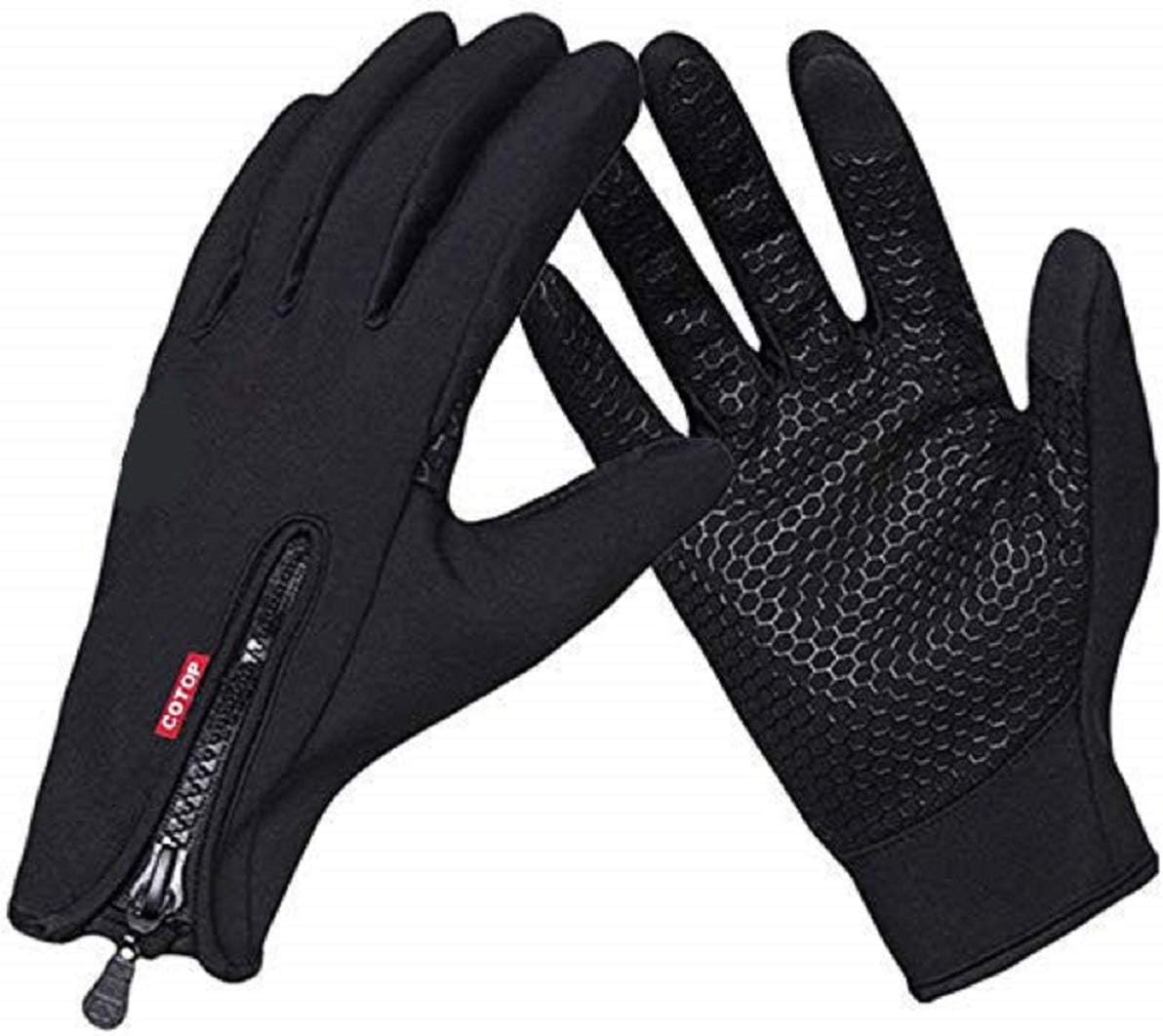 COTOP Cycling Gloves for Men Winter with Touchscreen, Anti-Slip Outdoor Recreation Gloves Women, Cold Weather Full Finger Gloves for Running Sports, Bike, Driving, Climbing: Sports & Outdoors