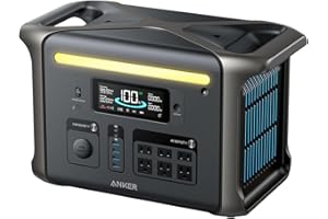 Anker SOLIX F1500 Portable Power Station, 1800W Solar Generator, PowerHouse Design, 1536Wh Battery Generators for Home Use, LiFePO4 Power Station for Outdoor Camping and RVs (Solar Panel Optional)