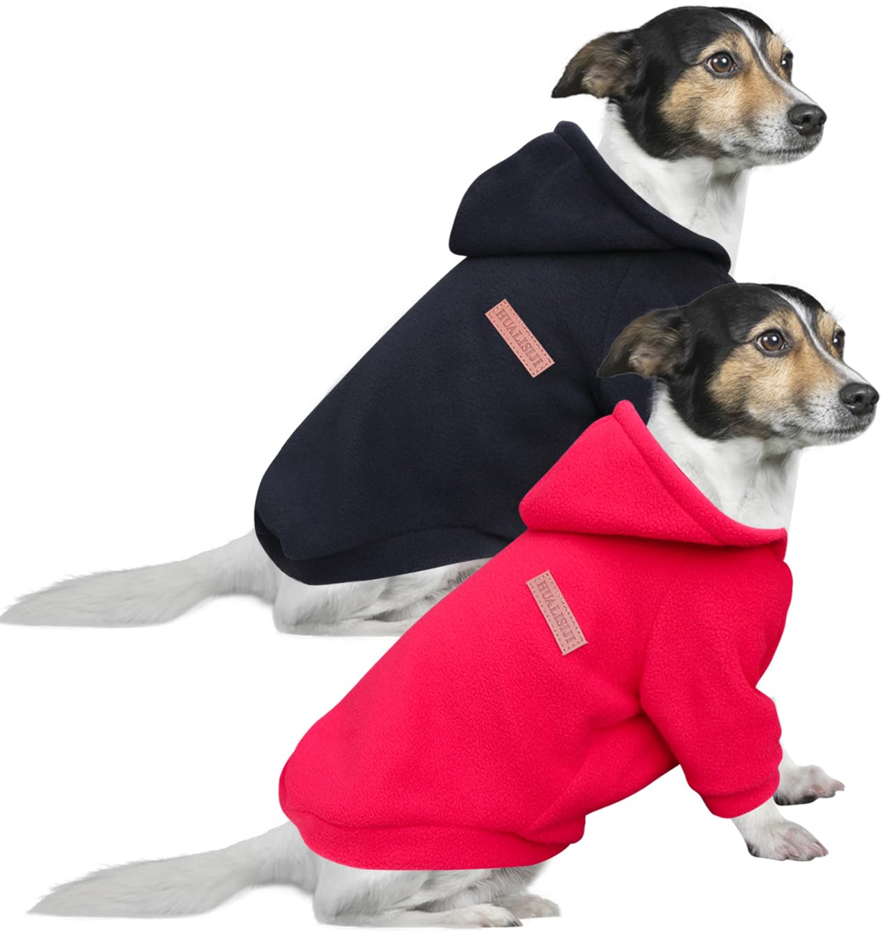 HuaLiSiJi Dog Hoodie Dog Sweatshirt Elasticity Fabric is Quite Comfortable, Soft and Warm for the Animal and Easy to Wear (Black+Red, 3XL)