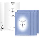Dermaroller Hydrating Face Mask Sheets - 10 Pack with Hyaluronic Acid, Matrixyl & Vitamin E for Anti-Aging Skincare and Radiant Glow