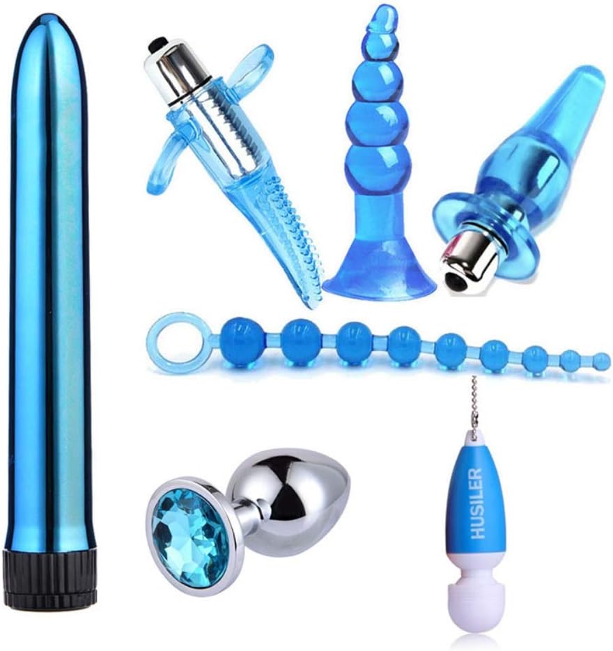 BATEER 7Pcs Vibrant Toy Amal Plug Bead Health Adult Massage Tool for Couples