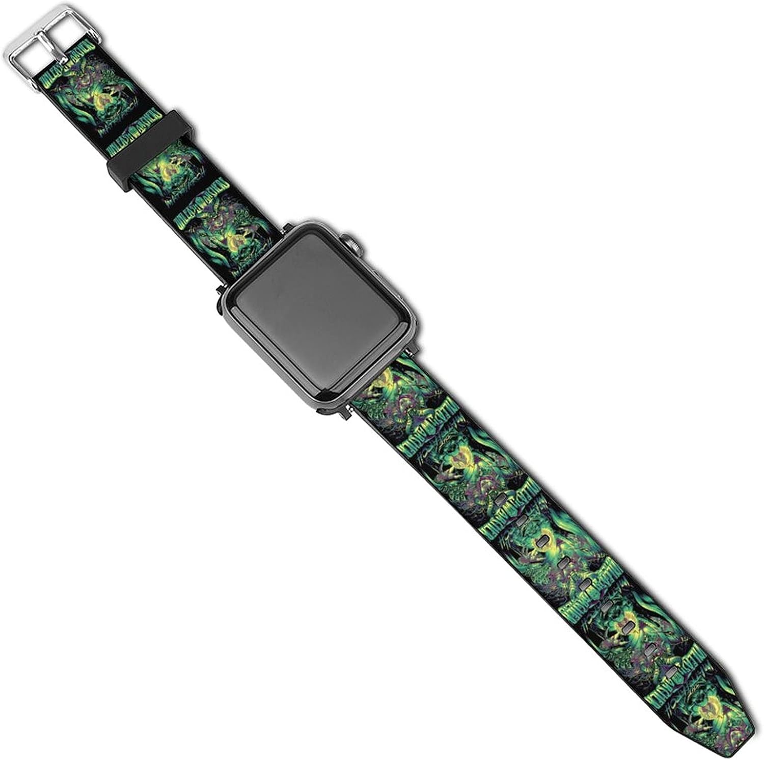 Un-leash The-Archers Fashion Patterned Leather Wristband Strap for Apple Watch Series 5/4/3/2/1
