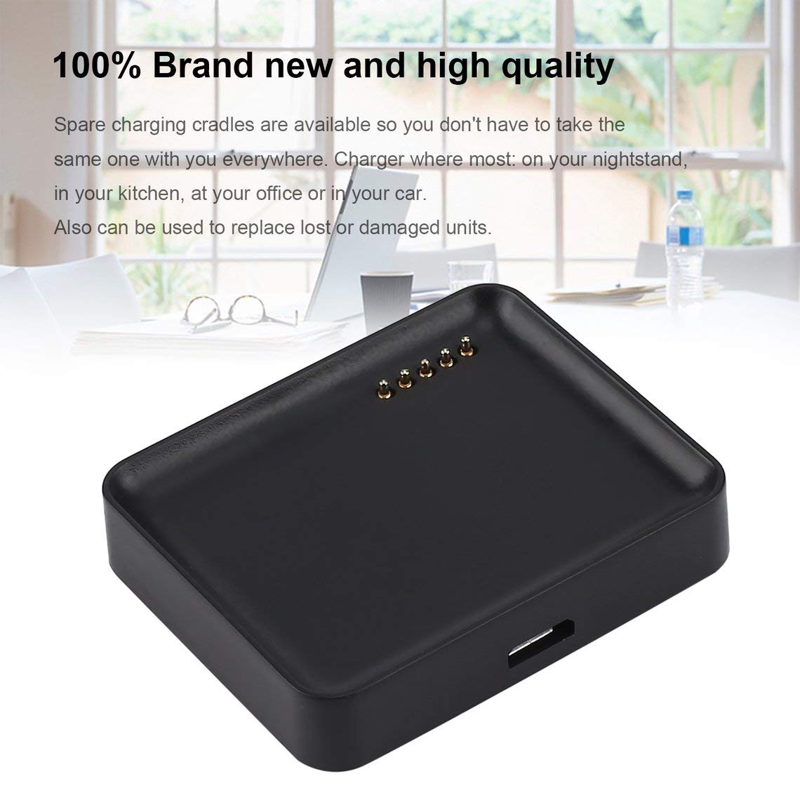 Zinniaya Base de Carga Negra Smartwatch para LG LG-W10 G Watch R ...