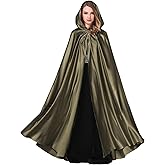 BEAUTELICATE Women's Wedding Hooded Cape Bridal Cloak Poncho Full Length