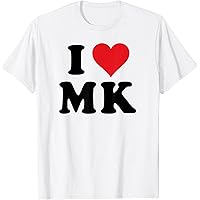 Amazon.com: I Heart SK Initials I Love S.K. First And Last Name