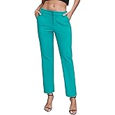 Urban CoCo Women's Elastic Waisted Dress Pants Business Work Casual Stretch Slacks with Pockets