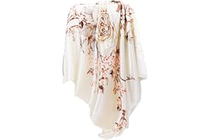 oelaio Clearance of Sale Women's Small Scarf Silk Scarf Literature and Fashion Temperament Flowers and Petals Neckerchief