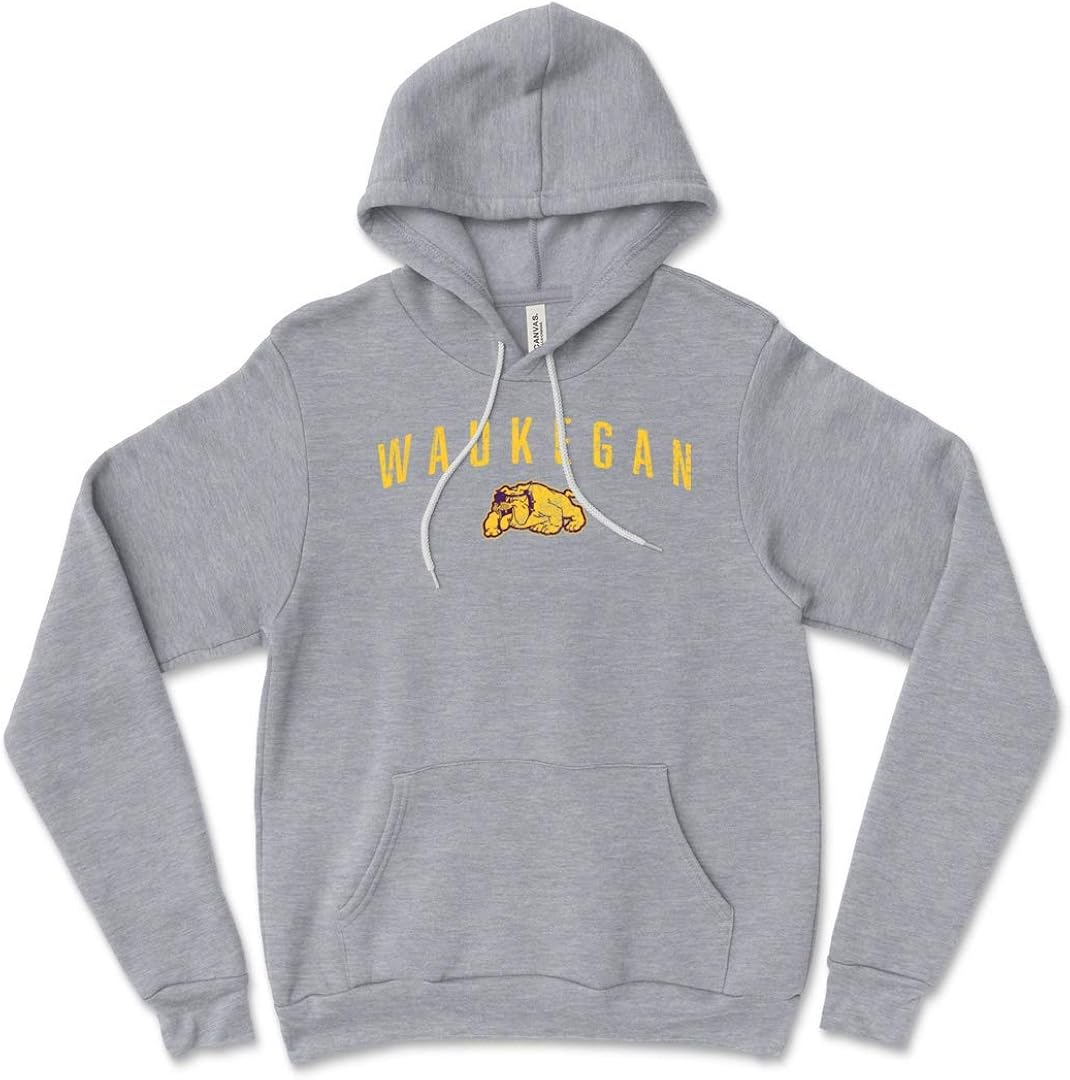 Waukegan Bulldogs Classic Hooded Pullover at Amazon Men’s Clothing store