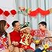 Bememo 21 Pieces Chinese New Year Dragon and Chinese Red Lanterns Decoration for Chinese Spring Festival New Year Wedding