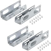 2 Pack HDD Hard Drive Metal Mounting Bracket Adapter, Convert Any 3.5 in HDD Into One 5.25 in Drive Bay