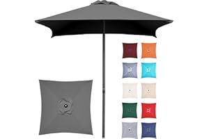 Trenovo 4.9 ft Patio Umbrella - Small Outdoor Table Umbrella with 4 Reinforced Ribs, UV Protection & Waterproof Pool Umbrella for Deck, Balcony, Garden, Lawn, Backyard, Market