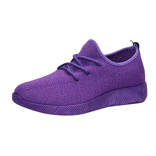 POIUDE Sportschuhe Damen Stricken Sneaker Leichte Atmungsaktive Turnschuhe Slip-on Walking Schuhe Socks Laufschuhe