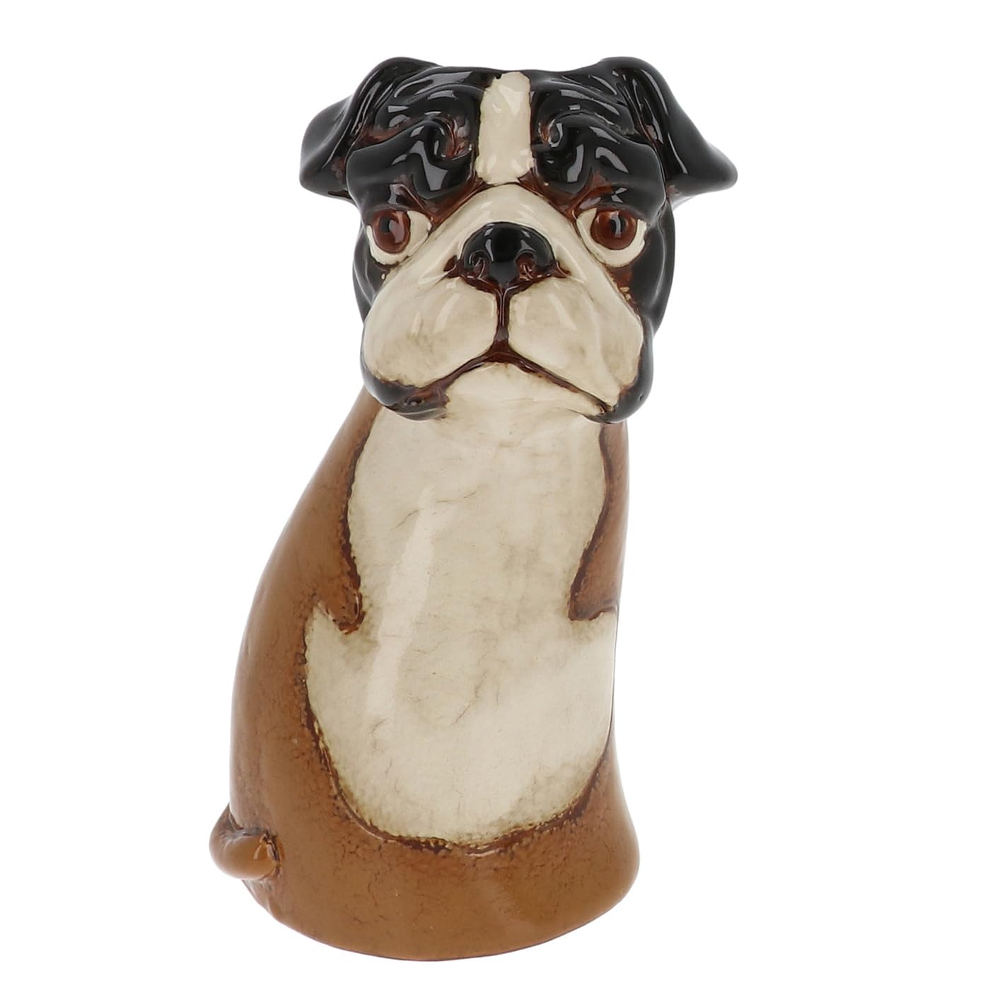 Village Pottery Top Dog Vase Collection - Boxer, Collie, Basset, Patch and More! (Boxer)