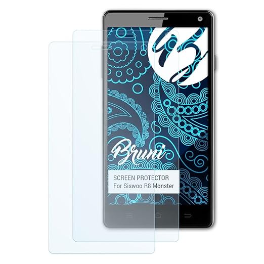 Bruni Schutzfolie für Siswoo R8 Monster Folie, glasklare Displayschutzfolie (2X)
