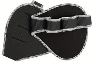 1 Pair Half-Finger Fitness Exercise Gloves, Palm Dumbbell Grips Pads Gloves for Weight Lifting Gym Training