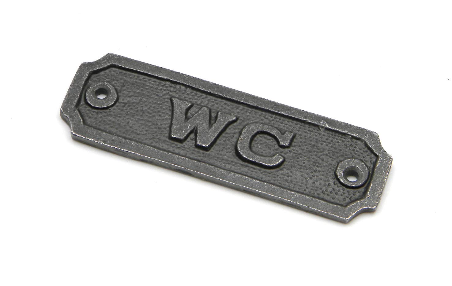 Oakcrafts Cast Iron WC Door Sign - 110mm x 35mm