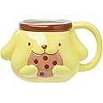 Silver Buffalo Sanrio Hello Kitty and Friends Pompompurin Ceramic 3D Sculpted Mug, 20 Ounces