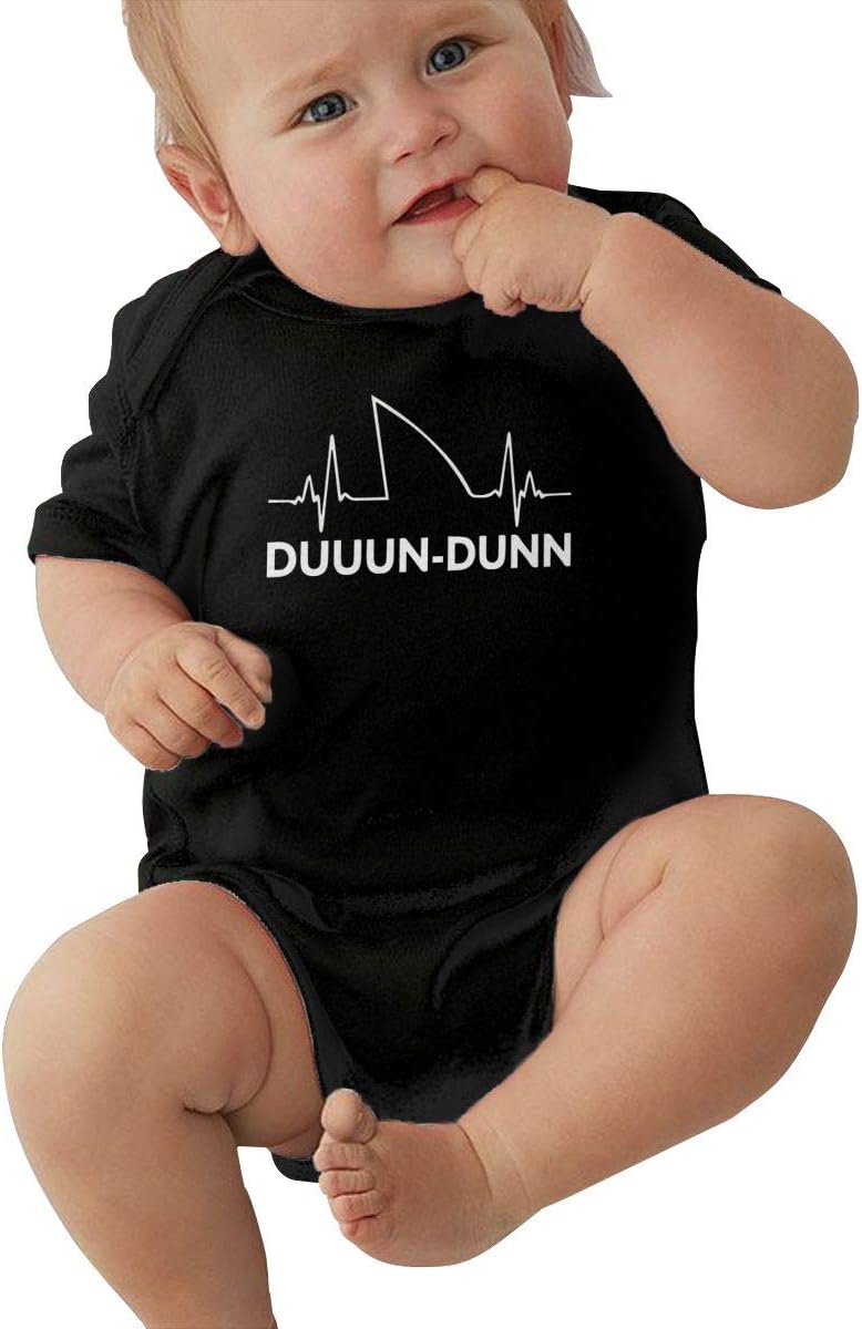 YISHOW Shark Heartbeat Bodysuits Infant Romper Jumpsuit Short-Sleeve Toddler Onesie