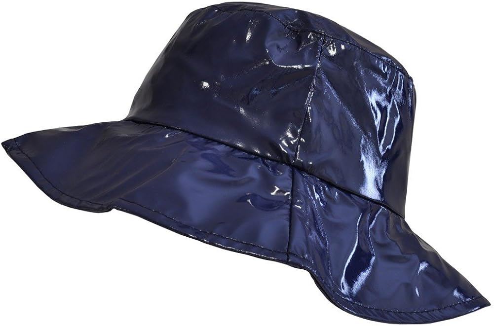 TOUTACOO, Wide-Brimmed Vinyl Rain Hat Yellow at  Women’s Clothing store