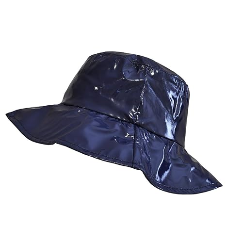 TOUTACOO, Regenhut, Schlapphut, Breitkrempiger Hut, Damen, Vinyl