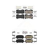 AmeriBRAKES Front Rear Ceramic Disc Brake Pads Kit