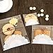 Astra shop 300 PCS Lovely Cute Bowknot OPP Self Adhesive Bags in 3 Sizes for Cookie Bakery Candy Biscuit Roasting Treat Gift - 100pcs Each Size