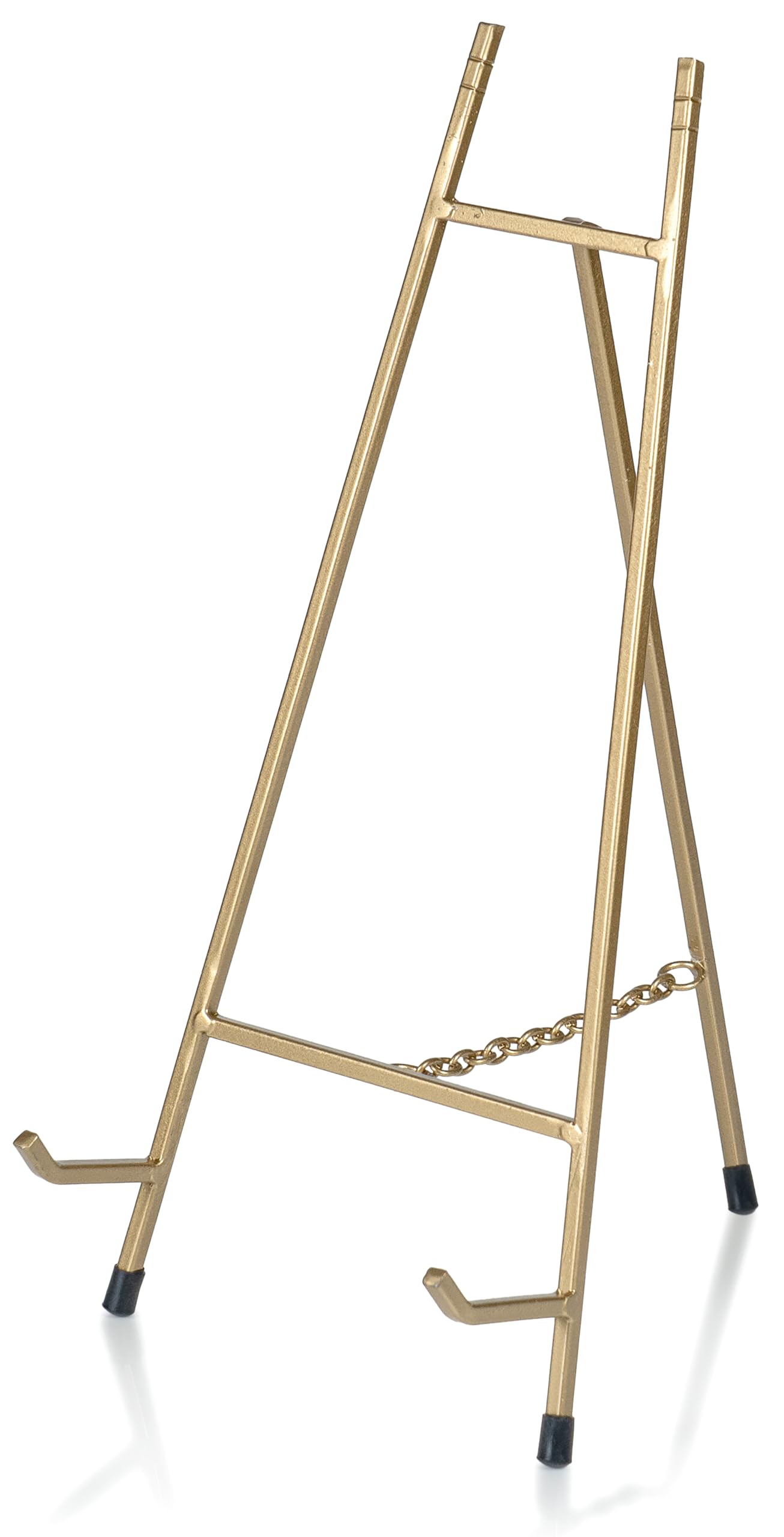 Photo 1 of Red Co. 15” Tall Modern Metal Tripod Plate Stand and Art Holder Easel, Gold