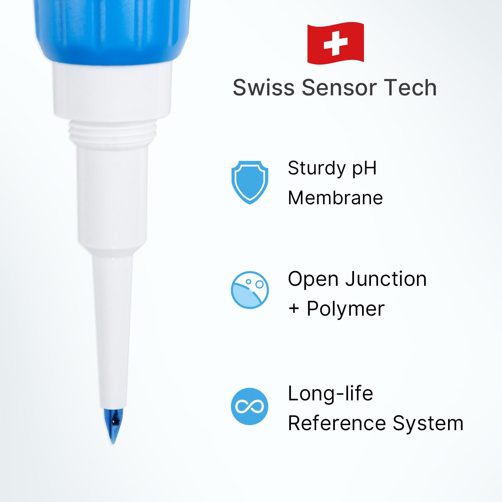 Apera Instruments Premium-Series PH60S Food pH Pocket Tester Kit, Swiss Spear pH Electrode, ±0.01 pH Accuracy, -2.00-16.00 pH Range (AI313)