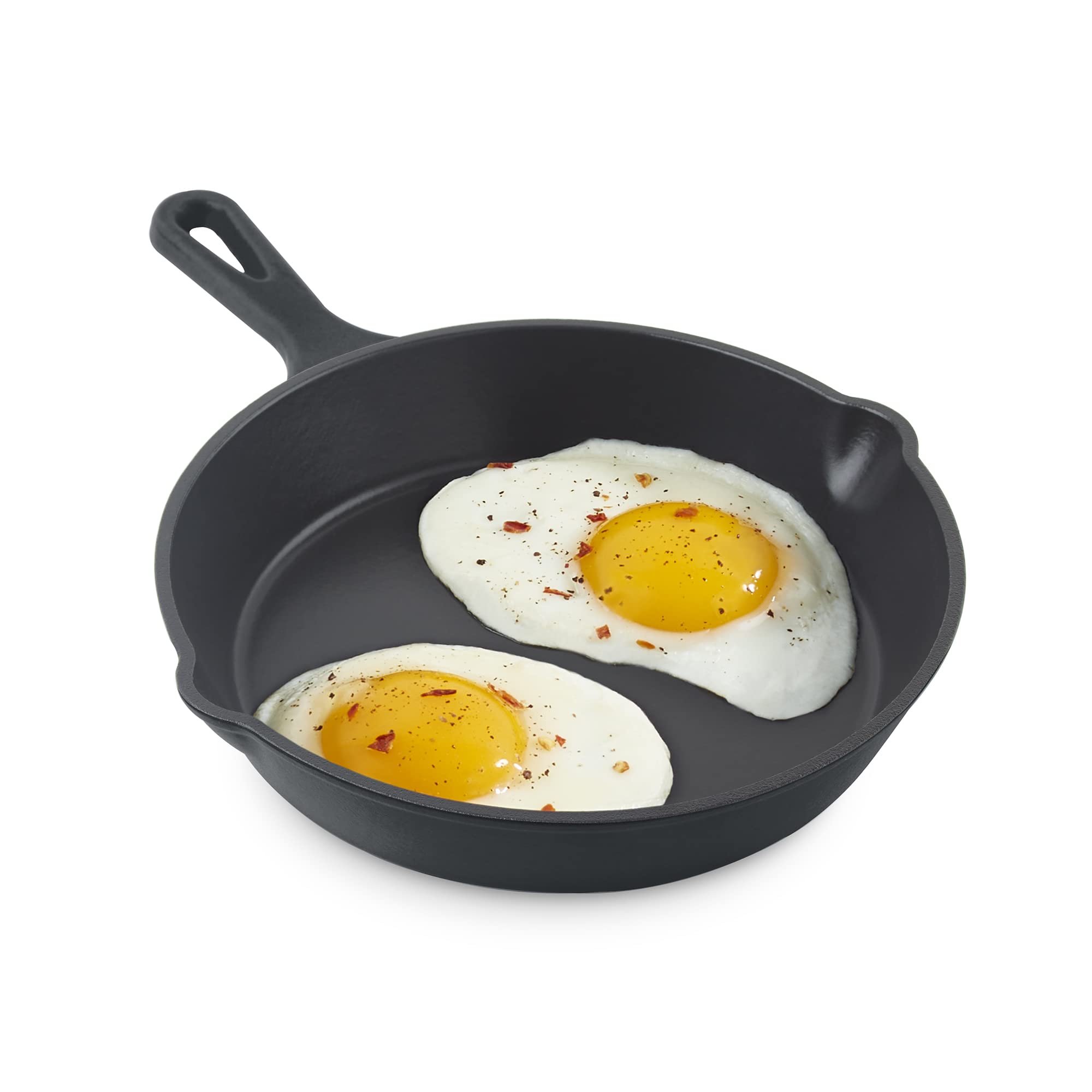Photo 1 of DASH Zakarian 7.5" Nonstick Cast Iron Skillet with Pour Spouts for Searing, Baking, Grilling, Roasting and More - Black