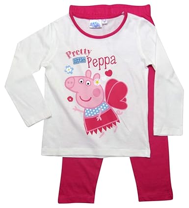 Peppa Wutz Schlafanzug Mädchen Pyjama Peppa Pig Lang