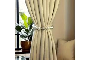 2pc of Pearl Curtain Magnetic Clips, Curtain Ties with Magnetic Fasteners