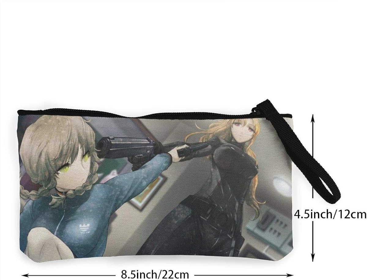 The Best After Sale Service Anime Game Steins Gate Women And Girls Cute Fashion Canvas Coin Purse Wallet Bag Change Pouch With Zipper Multi Functional Cellphone Bag With Handle Clothing The Latest Ballkanmuzike Com