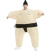 JYZCOS Sumo Wrestler Inflatable Suit for Adult Wrestling Blowup Fancy Dress Halloween Costume One Size Fits Most