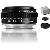TTARTISAN 25mm f2 MFT Mount APS-C Manual Focus Micro Four Thirds Lens | Compatible with M4/3 Mount EPM2 EPL9 E-P2 G5 GX7 GM5 GM10 G85 GX9 G7 GF9 GF8 GF7 Pen-F E-M1 E-M5 E-M10II E-M10IV