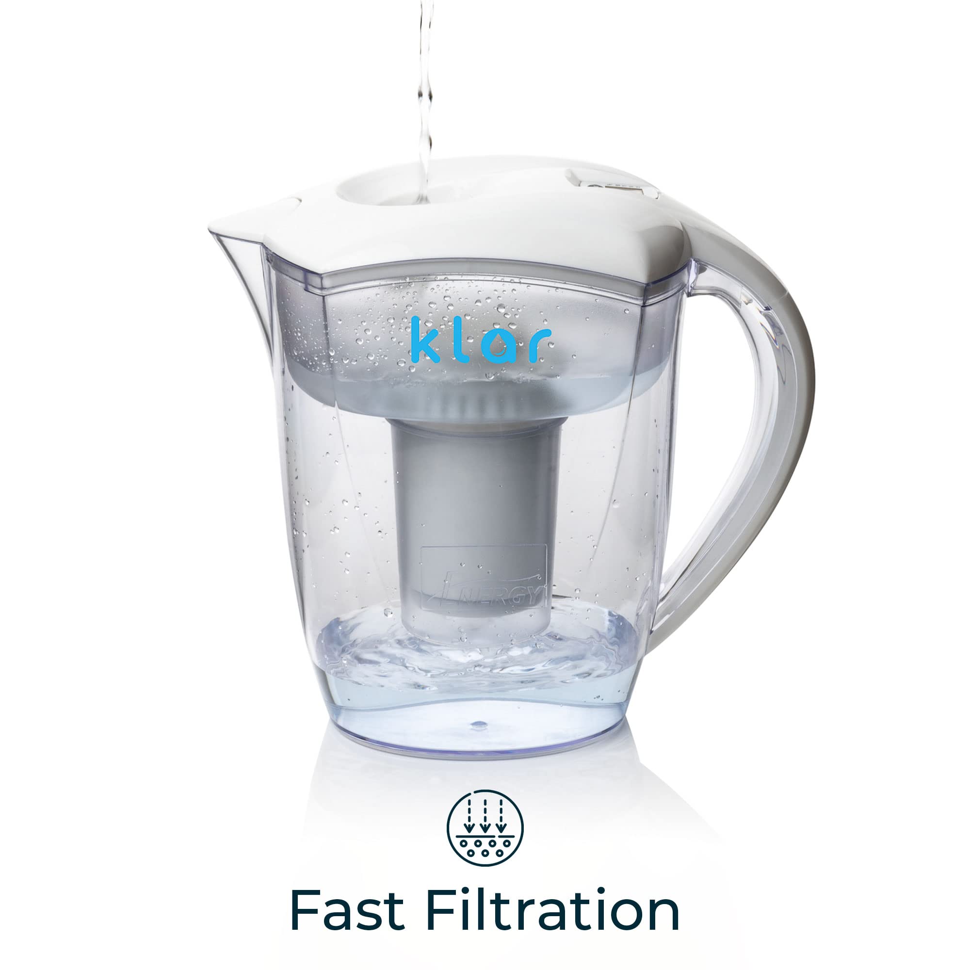 3,5 l Wasserfilter Kanne mit Fluorid Wasserfilter - Wasser Filtersystem Entfernt Fluorid, Blei, Mikroplastik, PFOA, PFAS - Alkalischer PH-Wert von Klar Water 5