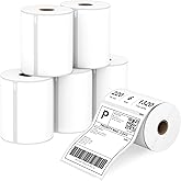 Anylabel Compatible 4" x 6" Direct Thermal Label Replacement for DYMO 1744907 Postage Address Shipping Compatible with Dymo 4XL, Rollo & Zebra Printer Permanent Adhesive (6 Rolls, 220 Labels/Roll)