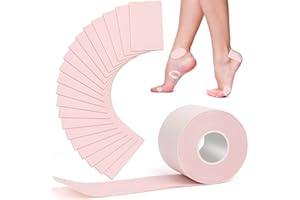 Jupwalz 1 Roll Moleskin for Feet (2" by 15 Feet) with 20ct Moleskin Adhesive Pads, Strong Adhesive Blister Prevention Pads Mo