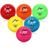 SUPERIORNET 6 Pack Poly Practice Baseballs & Softballs, Various Weighted Balls for Throwing, Hitting and Pitching