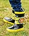 OAKI Toddler Rain Boots – Lightweight Waterproof Rubber Boots for Kids with Easy-On Handles – Durable Kids Outdoor Footwear, Fireman Rescue, 8T Toddler