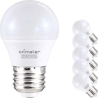 Comzler 6w A15 Led Bulb Daylight 60 Watt Equivalent E26 Medium