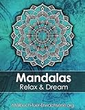 Mandala colouring book for adults: Meditation, Relaxation & Stress Relief: +BONUS 60 free Mandala colouring pages (PDF to print) by 