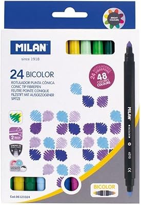 ® Cajita 24 rotuladores bicolor